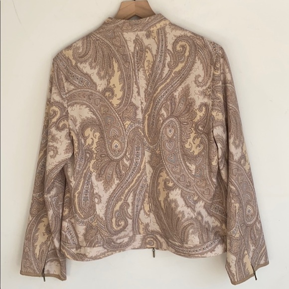 Jax Paisley full zip Moto jacket, size 14 - Picture 7 of 16